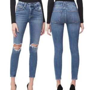 GOOD AMERICAN Good Legs Crop Skinny Jeans!